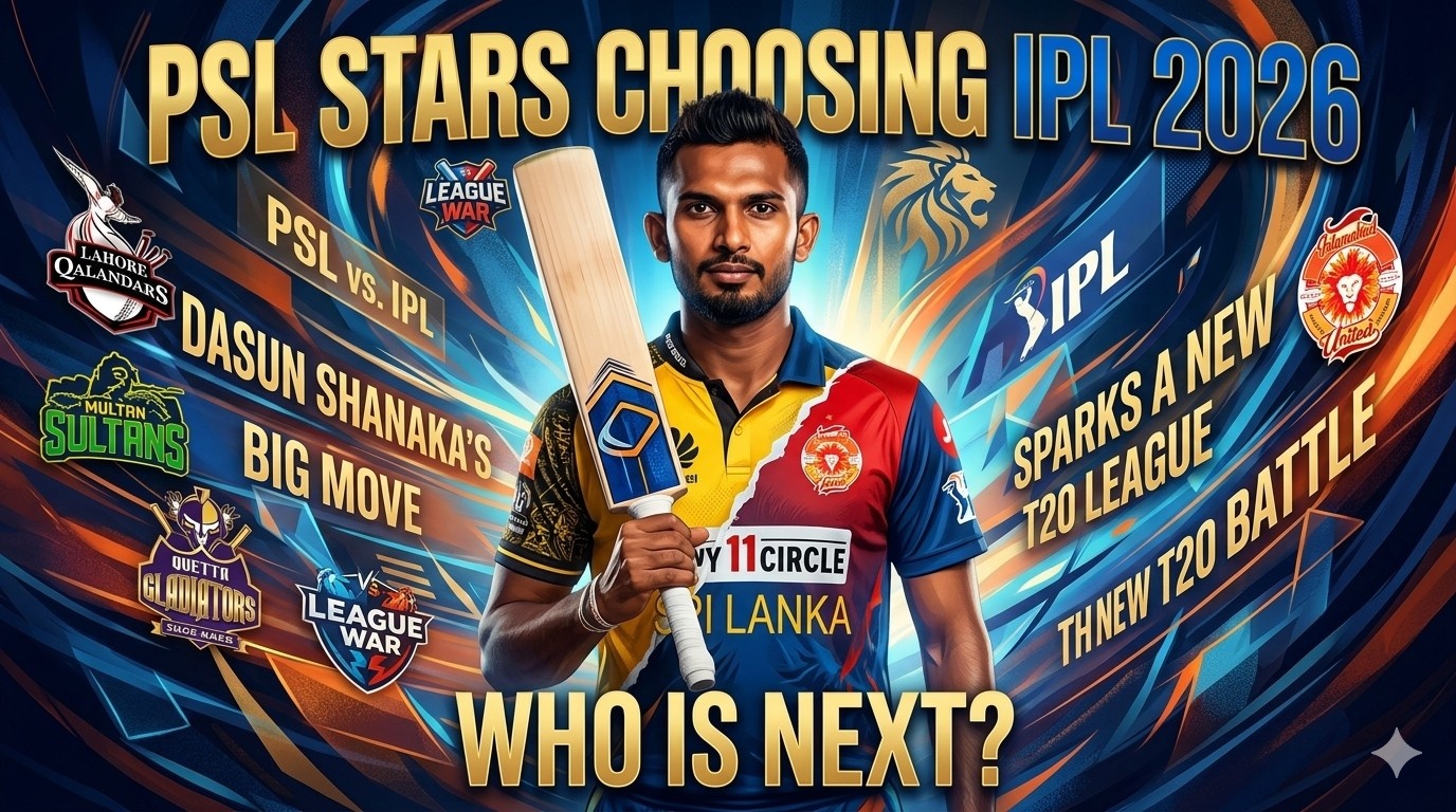PSL Stars Choosing IPL 2026: Dasun Shanaka’s Move Sparks a New T20 League Battle